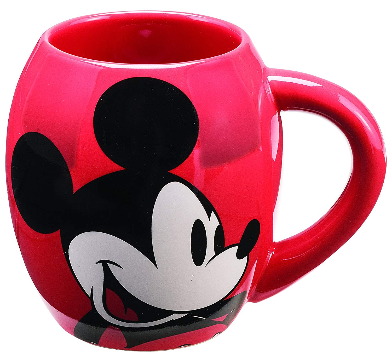 Taza Disney Mickey Mouse 18 oz Oval de Cerámica, Rojo – VastaGo