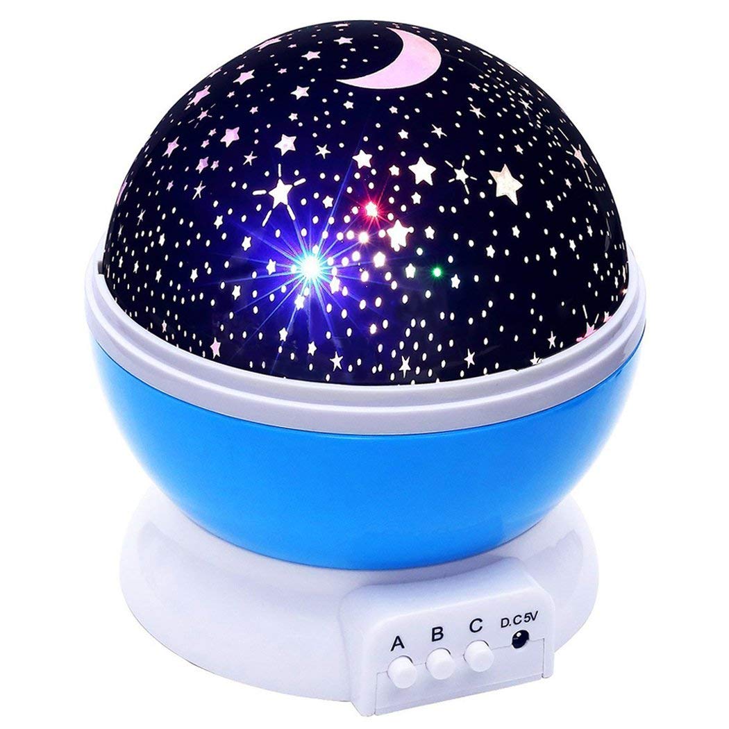 Lámpara Proyector Estrellas y Océano para bebe 360º »