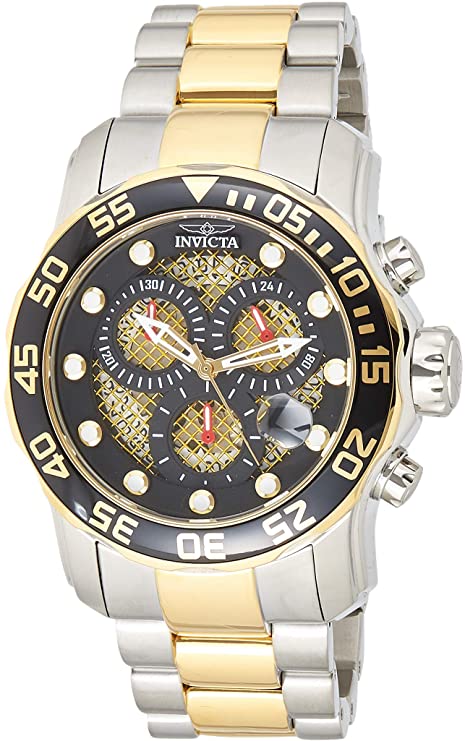 Reloj Invicta de acero inoxidable bicolor de cuarzo suizo 19839SYB Pro  Diver de Invicta para hombres – VastaGo