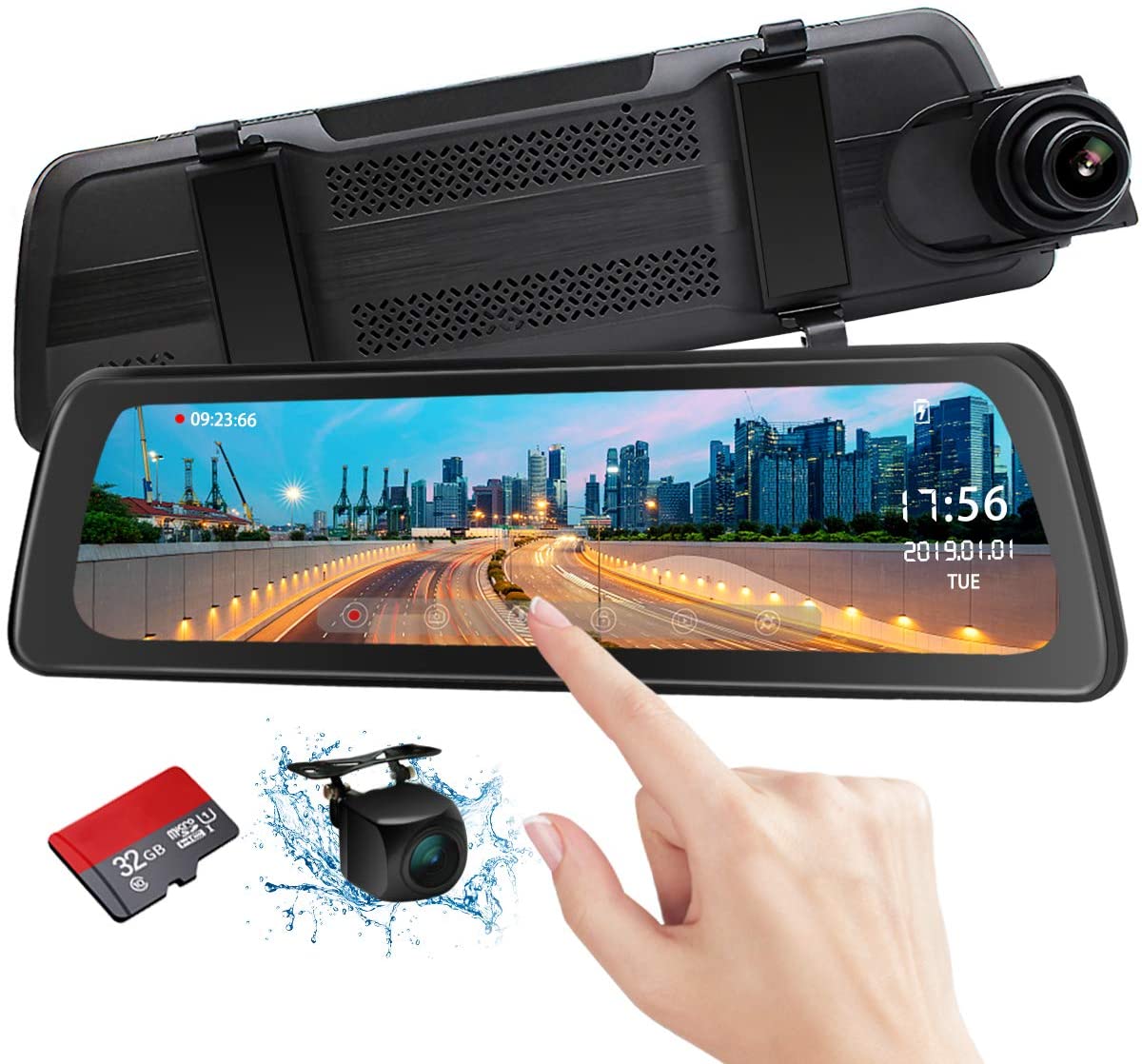 Dash Cam Retrovisor Doble Cámara 32GB para Autos ⋆ GPS Seguridad Móvil -  Costa rica