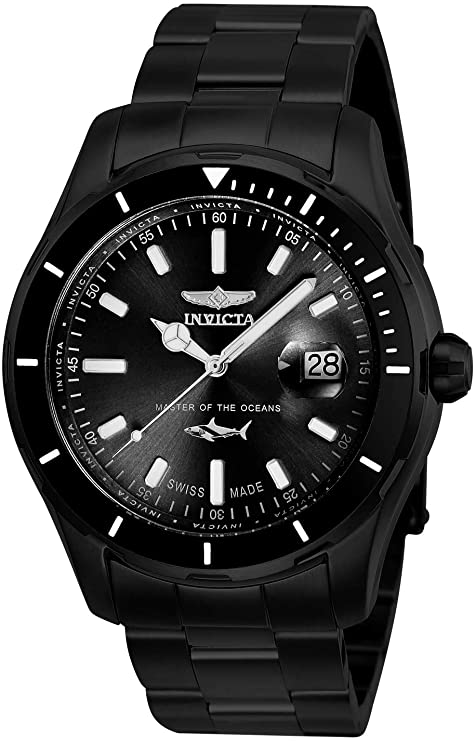Invicta Reloj de cuarzo Pro Diver para hombre, negro, 28722, Negro -,  Deportes