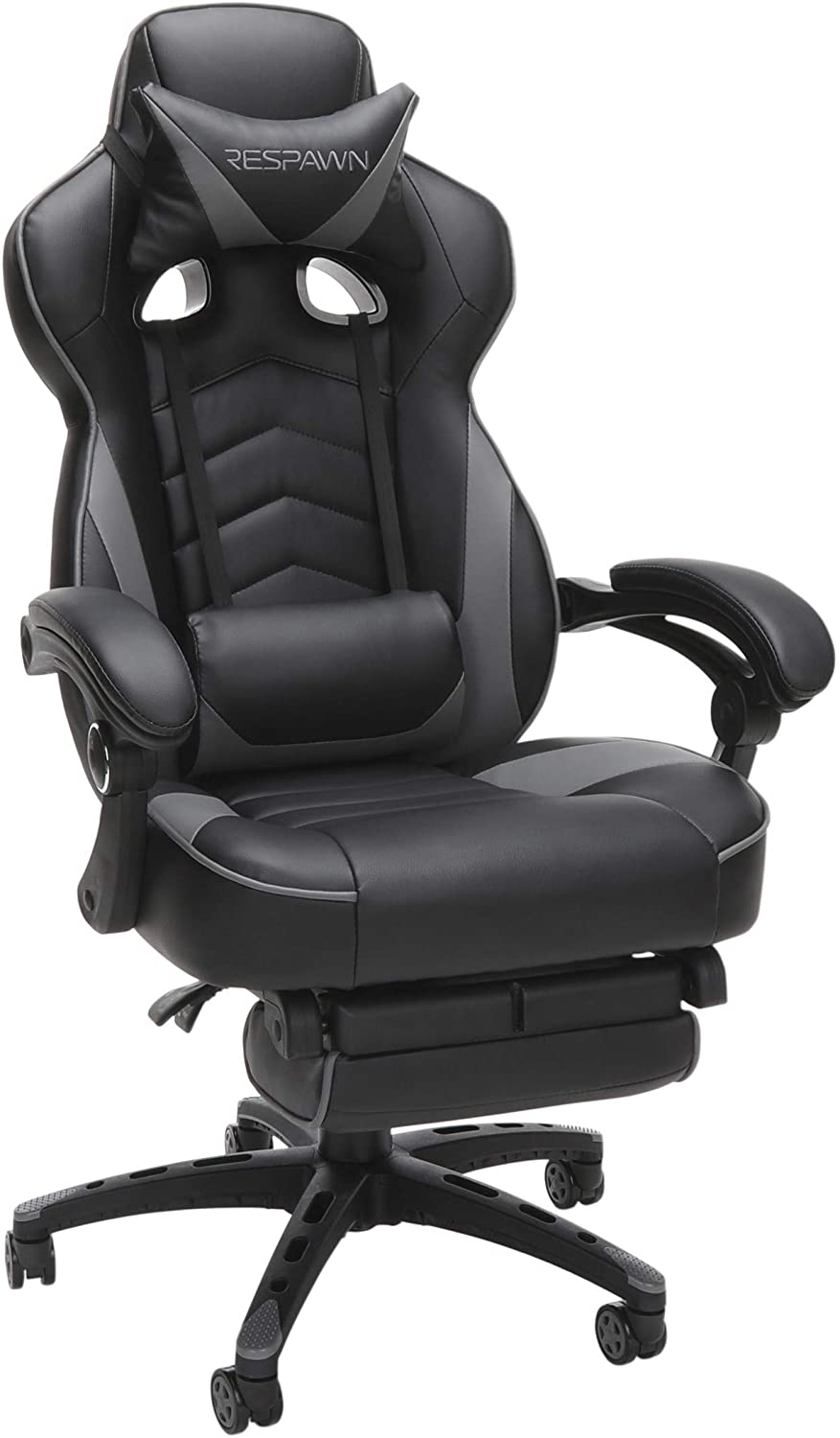 encerrar Intolerable Marina Silla Gamer reclinable ergonómica, silla de piel con reposapiés de RESPAWN  110 Racing Style Gaming Chair, – VastaGo