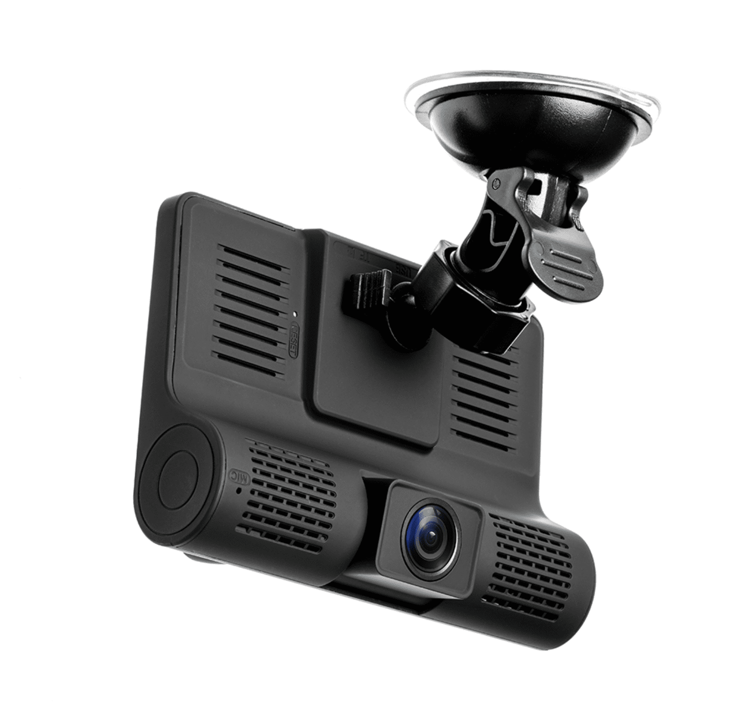 Cámara de tablero de coche frontal interior trasera cámara grabadora de  video doble Dash Cam con pantalla completa de 4 pulgadas Reverse Grabador  de