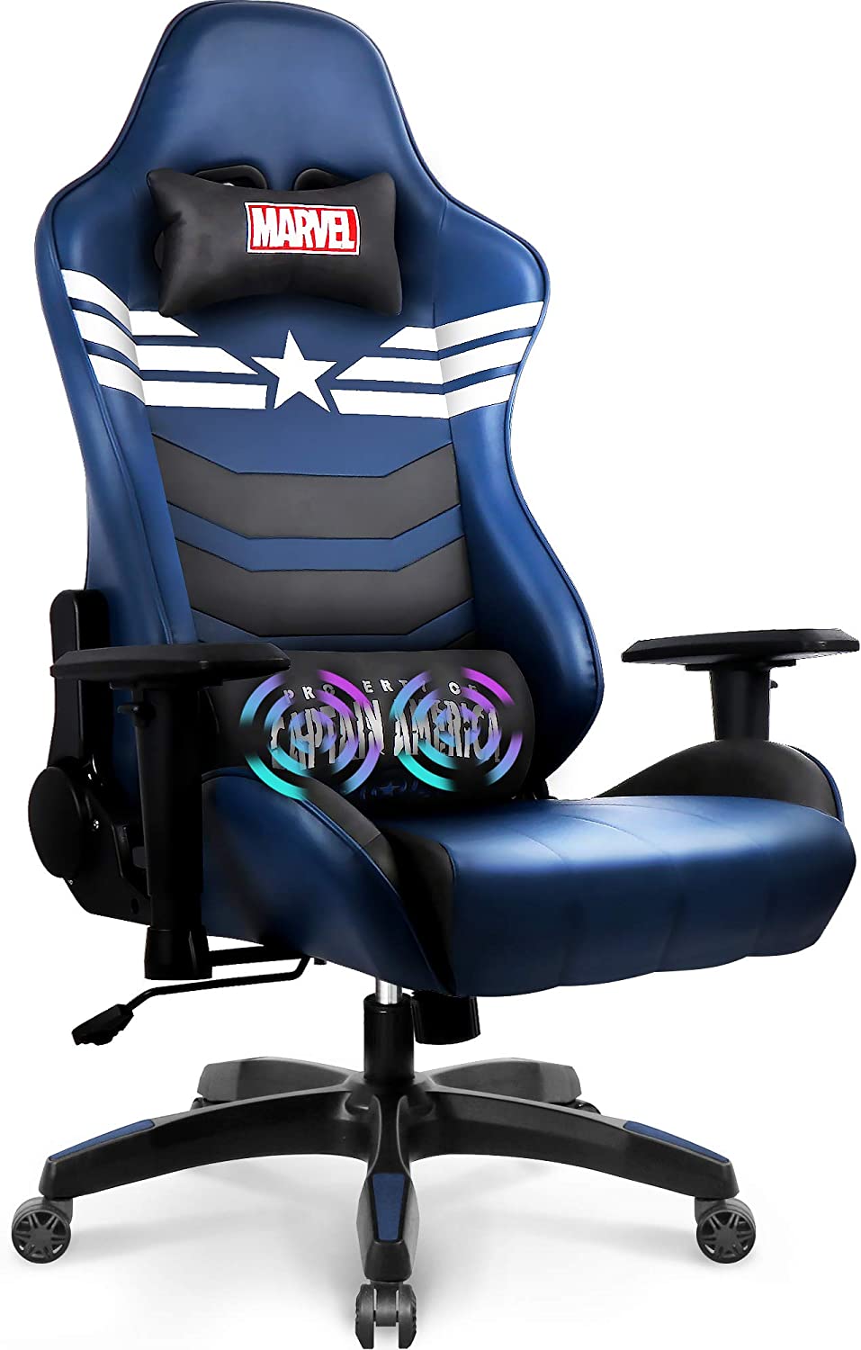 Silla gamer, silla de jugador para adultos, silla de videojuegos, silla de  computadora, silla ergonómica de PC con soporte lumbar (negro)