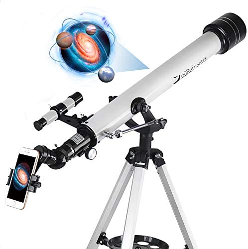 Telescopio para niños y niñas principiantes en astronomía – 2.756 in de  apertura y 15.748 in de longitud focal telescopio refractor profesional  para