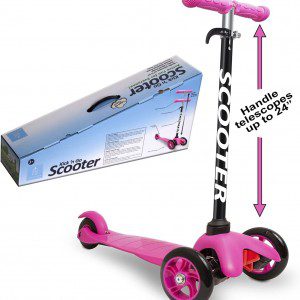 celebrar marco espíritu Scooter de aluminio 3 ruedas con Kick nGo, 2 ruedas de giro inclinado,  freno de 4 pasos para niños pequeños. – VastaGo