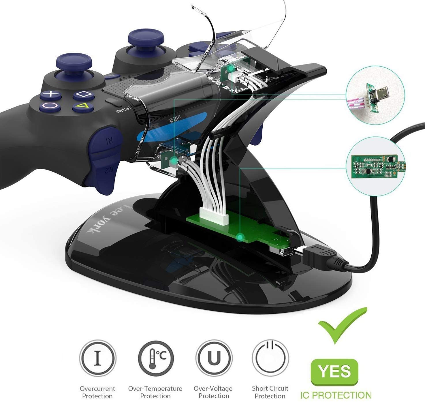 Cargador Mando Playstation 4 con Base / Ps4 Slim Dual Shock - Promart