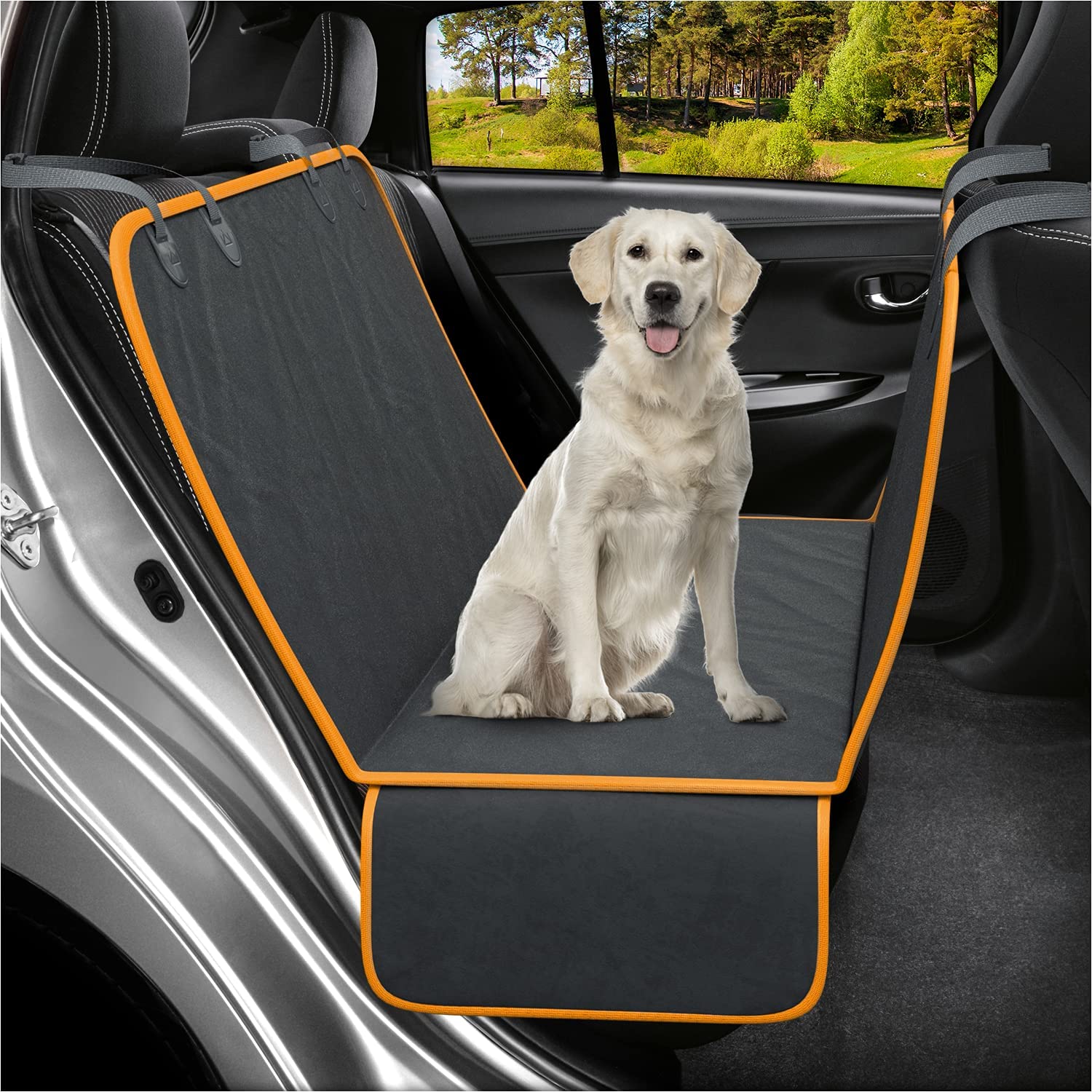 Funda de asiento de automóvil para perros para asiento trasero para  automóviles XL, SUV y camiones, protector duradero para perros, hamaca de  perro