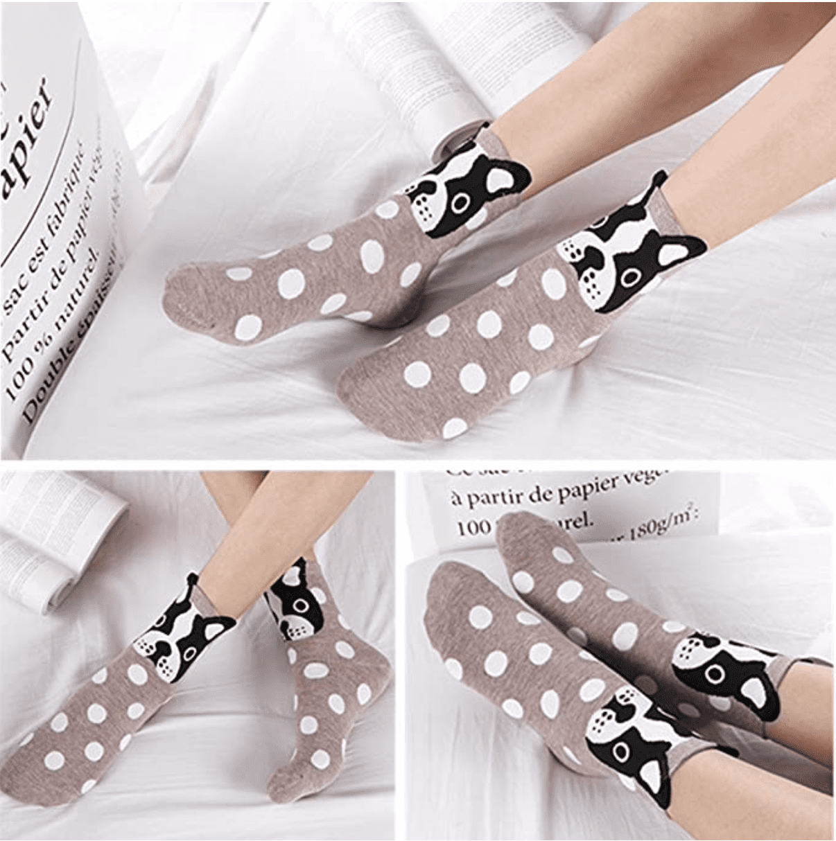 Calcetines para mujer, con diseños de gatitos, calcetines de algodón,  calcetines largos divertidos para mujer, lindos calcetines con diseño de  caricatura, 5 pares – VastaGo
