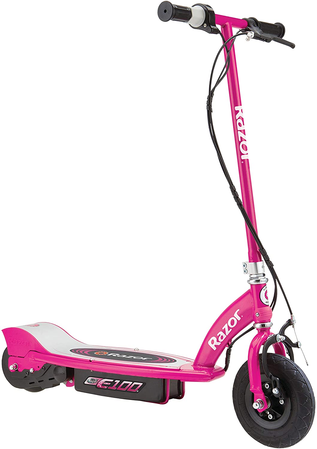  Skin compatible con el scooter eléctrico Razor E Prime - Rosa  sólido  MightySkins - Funda protectora de vinilo duradera y única, fácil  de aplicar, quitar y cambiar de estilo, fabricada