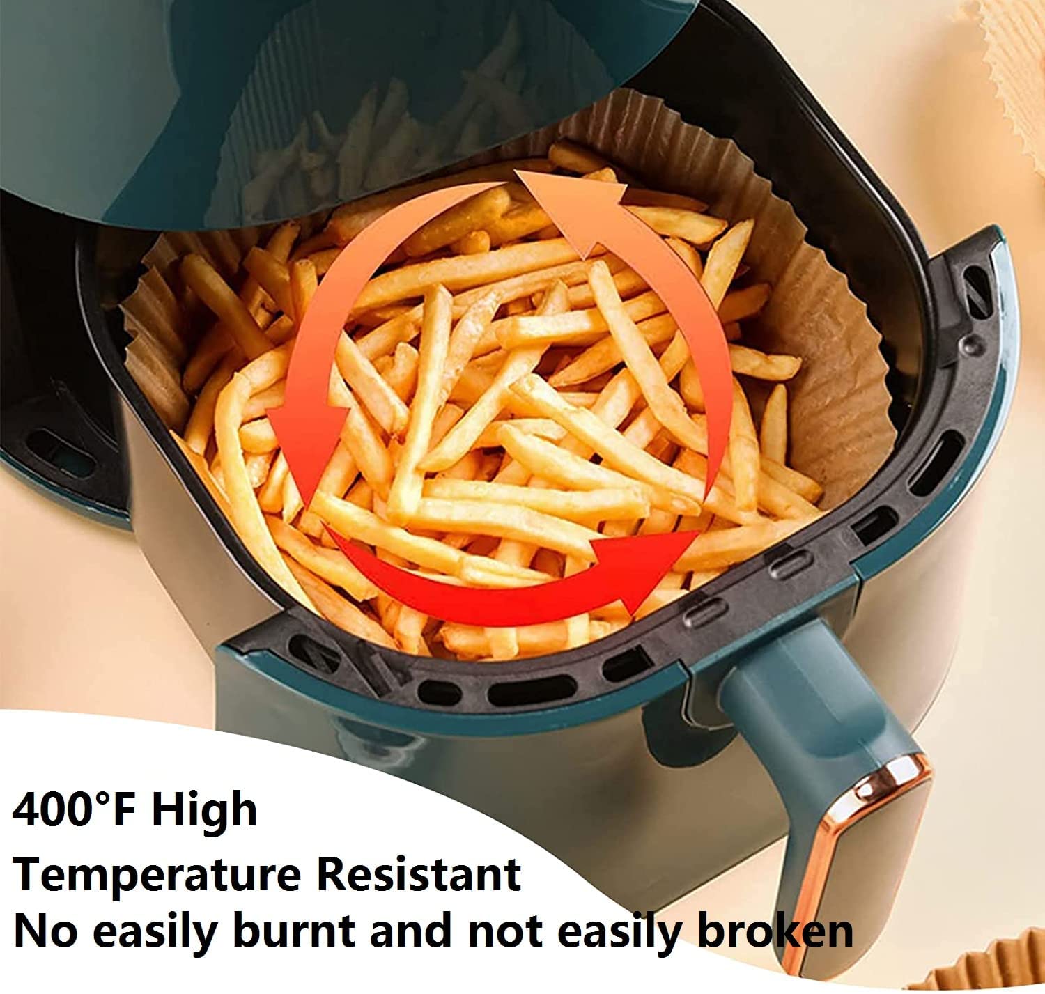 Freidora de aire Bandeja para hornear Revestimiento de papel desechable  Placa de barbacoa a prueba de aceite Vaporizador Airfryer Accesorio de  cocina