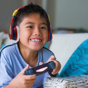 Auriculares para niños, auriculares inalámbricos Bluetooth para niños  pequeños, auriculares verdes de audio de 0.138 in con micrófono,  auriculares