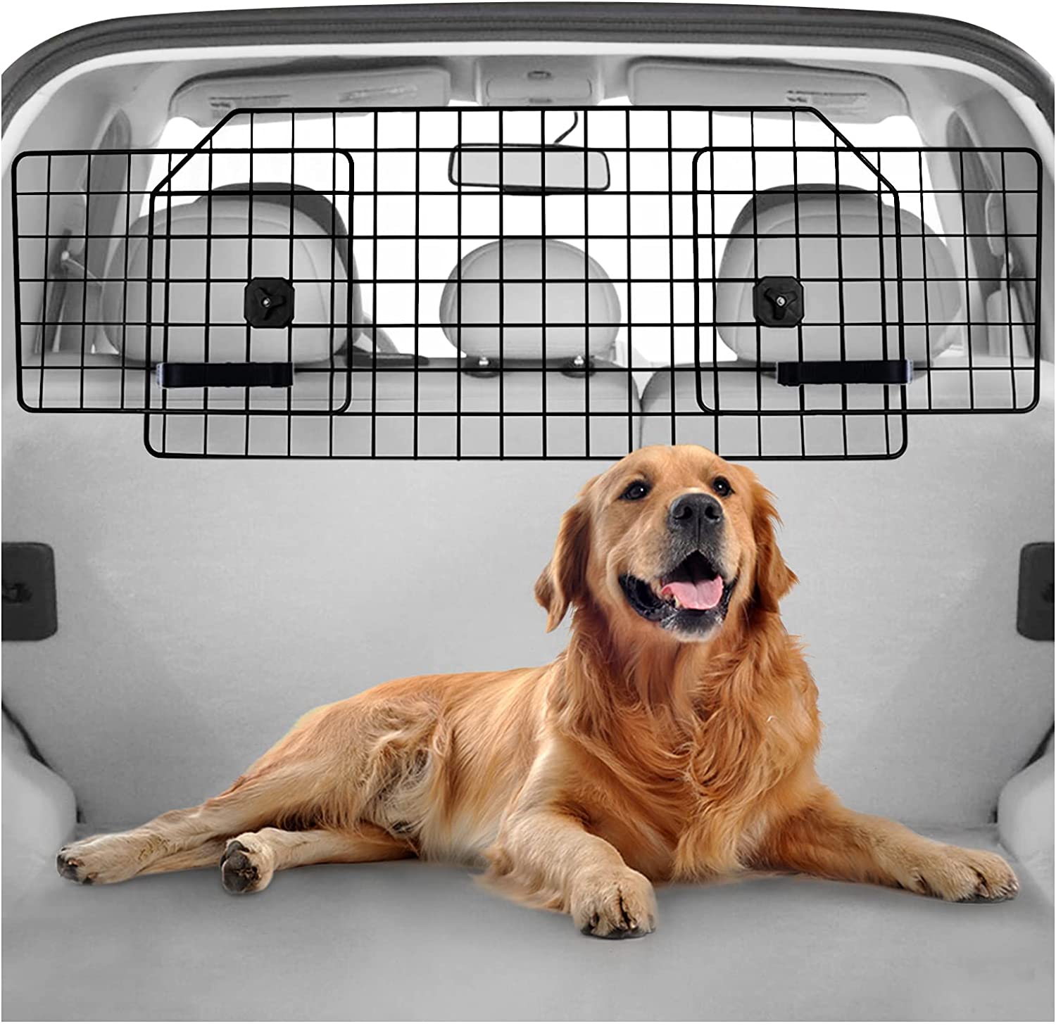Barrera protectora para perros en automóvil, ajustable, corte universal,  resistente, malla de alambre y divisor de seguridad para camionetas y  vehículos – VastaGo