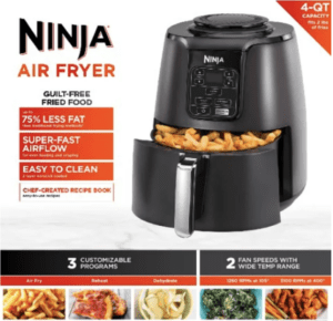 Ninja Freidora De Aire Ninja 4QT Air Fryer, Black, AF100WM – VastaGo