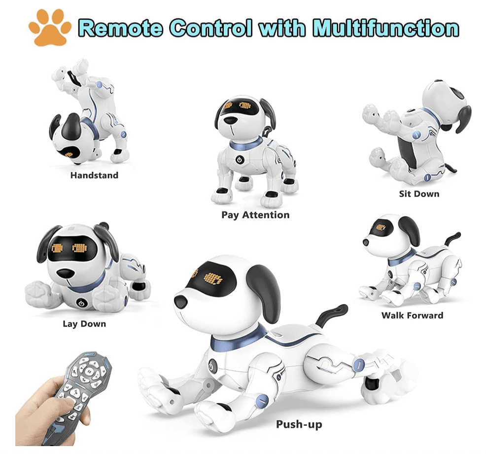 Robot Perro Mascotas electrónicas Cachorro Ladrido Soporte